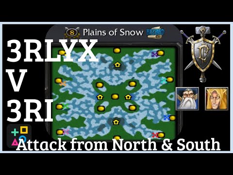 ⬜🛡️Plains of Snow [3v3] - Human, Orc & Undead vs. Orc, Undead & Night Elf - Lym POV