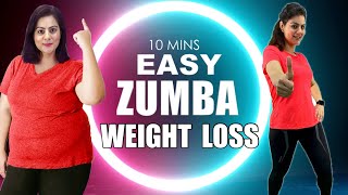 10 Mins Easy Weight Loss Zumba Dance Workout For Beginners At Home🔥Best Home Workout To Lose Weight