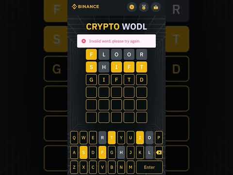 BINANCE WODL ANSWER | BINANCE 3 WORDS WODL ANSWER