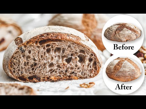 Whole Wheat Walnut & Cranberry Bread; How to Achieve Soft, Airy Structure with Freshly Ground Flour