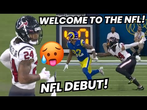 Derek Stingley Jr ‘FIRST NFL GAME’ Vs Rams 🔥 Texans vs Rams Preseason highlights