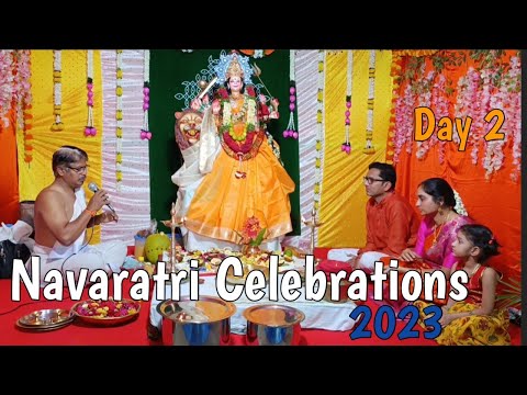 Navaratri Celebrations| Durga Mata day 2| Sri Gayatri Devi alankarana | Orange color