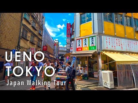 Summer Walk from Ueno to Asakusa via Ameyoko Market Tokyo,Japan 4K