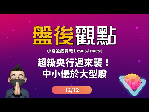 小路台股Show | 超級央行週來襲！中小優於大型股