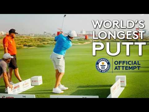 The World’s Longest Golf Putt EVER | GUINNESS WORLD RECORDS™ Title 2024 | 417 FEET!