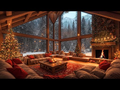 Christmas Jazz Music 2025 with Fireplace Sounds for Christmas Serenity 🔥 Cozy Christmas Ambience 🎄