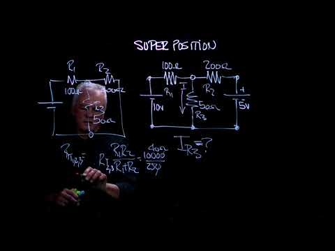 Electronic Circuits | Simple Series & Parallel Resistor Circuits - Part 4 of 4: Super Position