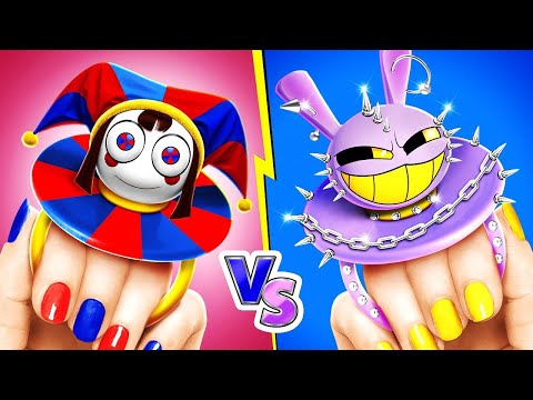 Pomni VS Jax 🤡 😈 Nanny Battle 👀 Extreme Parenting hacks and gadgets!