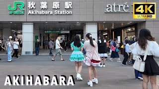 [4K60fps] walk in Akihabara 秋葉原 散歩 メイド コンカフェ