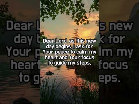 Christian Daily Morning Prayer for Peace and Focus