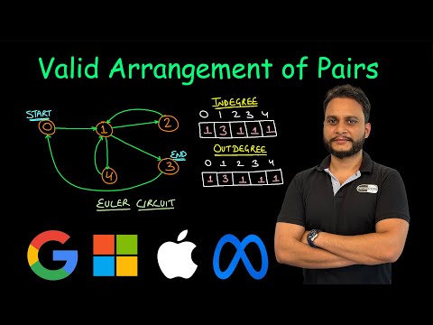 Valid Arrangement of Pairs | Leetcode 2097