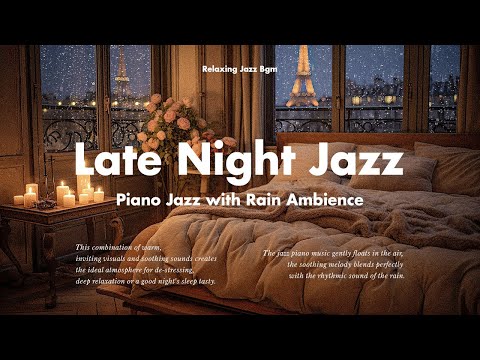 Late Night Smooth Jazz Music - Soft Slow Piano Jazz Background Music for Sleep, Relax, Stress Relief