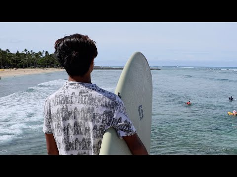 Surfing Waikiki Paradise w/ Manabreaks (June 2, 2023)  4K