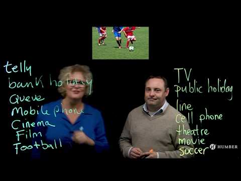 English for ESL: British vs North American Vocabulary - Entertainment