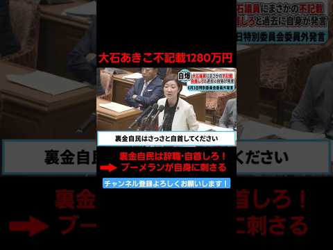 大石あきこ不記載1280万円で過去の発言がぶっ刺さるwww