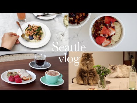 ENG) Seattle VLOG 🇺🇸| Homemade Chocolate Granola, My Fave Restaurant, New Donuts & Coffee, My B-day🎂