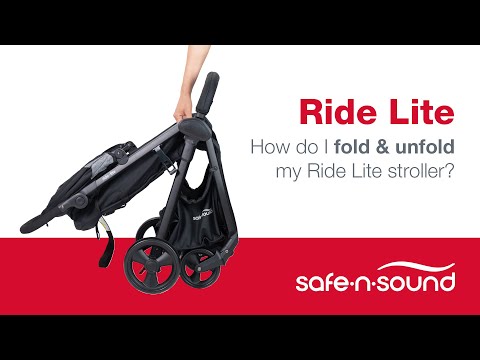 Safe-n-Sound Ride Lite & Move EZ: How to fold & unfold stroller