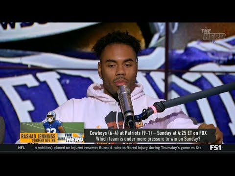 THE HERD | Rashad Jennings on Cowboys vs Patriots; Which team is under more pressure to win?