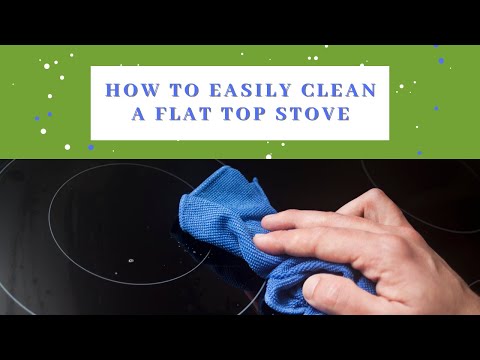 An easy way to clean a flat top stove