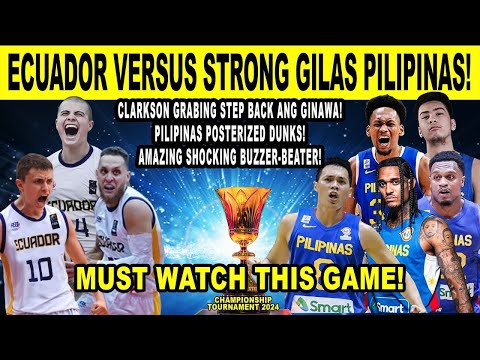 GILAS PILIPINAS vs ECUADOR - Brownlee Grabeng Steal ang Ginawa at Pass to Clarkson Bang! FIBA 2k