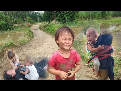 The daughter collects snails and works as a hired laborer to buy medicine for her mother