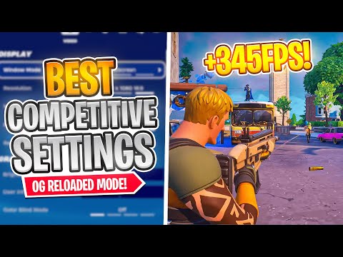 The BEST Competitive Settings in Fortnite Reload! (FPS Boost & More)