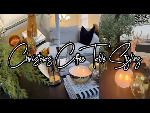 CHRISTMAS COFFEE TABLE STYLING | DECORATING IDEAS | STYLE WITH ME | CHRISTMAS 2024 | MIKA MARIE