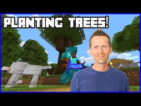 PLANTING TREES FOR MY TREEHOUSE!!!