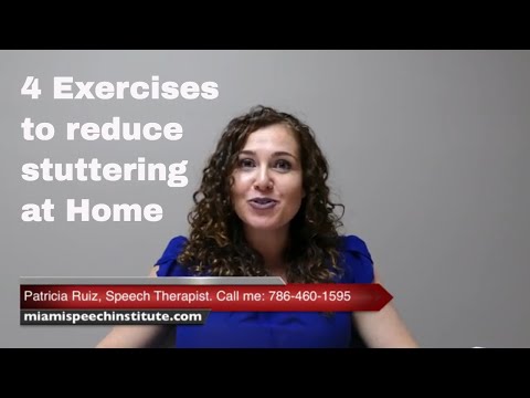 4 exercises to reduce stuttering at home