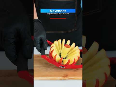 Effortlessly Core & Slice Apples with the Newness 16-Slice Apple Slicer! #slicer #5minutecrafts