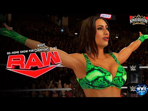 WWE 2k24 MONDAY NIGHT RAW; GO-HOME SHOW FOR NIGHT OF CHAMPIONS (1/2)