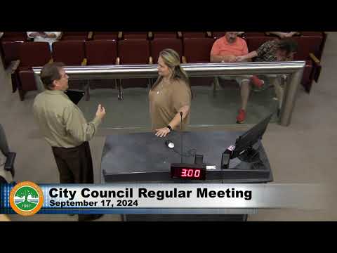 City Council Regular Meeting - 9/17/2024