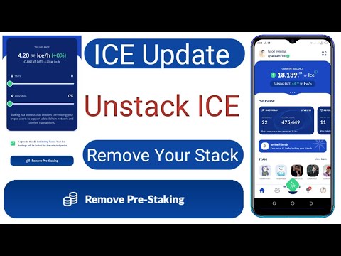 how to unstack your ice coin from app || ice coin unstack || How remove stacking ice || unstack ice