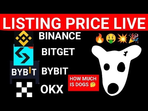 Dogs Listing Price LIVE 💥🔥🤑 dogs token live dogs listing price prediction dogs price prediction