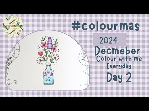 December 2024 Day 2 colour with me #colourmas2024