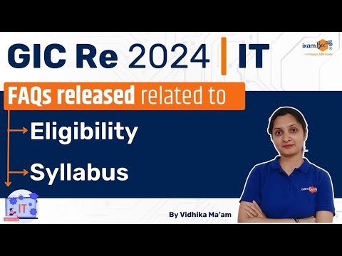 GIC Re IT 2024 | FAQs on Eligibility & Syllabus Answered | By Vidhika Mam