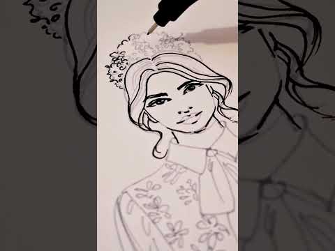 Sharing a great tip that will help you to draw beautiful illustrations: use a light grey pen to draw