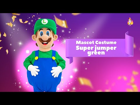 Super jumper green Mascot Costume