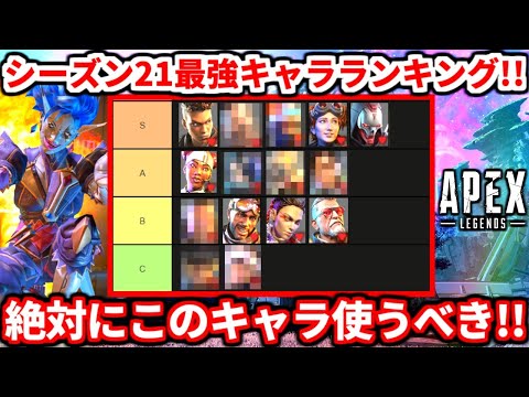 シーズン21キャラランキング！このキャラ使わないのマジでヤバイです！オルターの評価も！【APEX LEGENDS立ち回り解説】