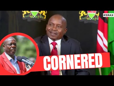 TENSED MOMENT As KITHURE KINDIKI Slip Of The TONGUE RAISES Eyebrows OF DIFFICULTY IN RUTO GOVERNMENT