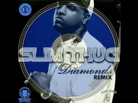 🔥Slim Thug · Diamonds ft. Jeezy RMX by DJ BIG TEXAS 12” Blue Vinyl (Promo) Classic