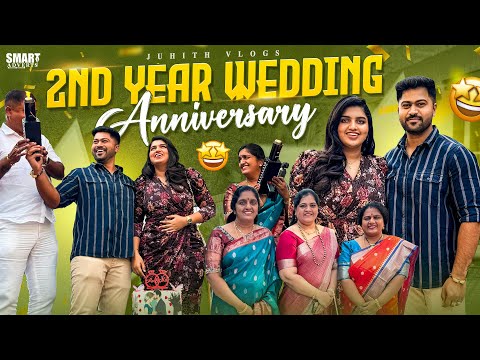 |మా 2nd Year Wedding Anniversary Celebrations😍Vlog with Family✨|అమ్మవారి గుడికి వెళ్ళాము🙏|Juhith||