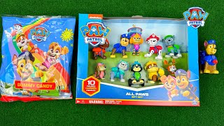 PAW PATROL Collection Review Unboxing Toys | Candy ASMR Opening | Paw Patrol Rubble Marshall Chase