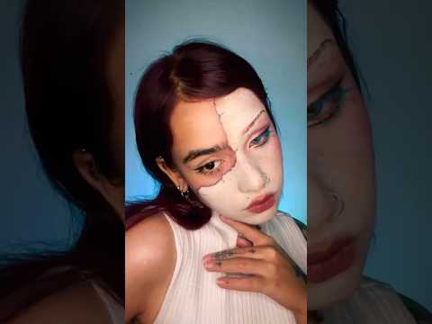 Broken doll Halloween Look 👻 | Swiss Beauty Craze #halloween2024 #halloweenmakeuplook #makeupshorts