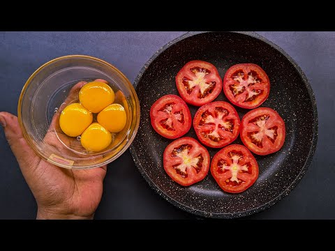 Just add Eggs to Tomato! Quick Breakfast in 5 minutes. Simple and delicious Recipe.