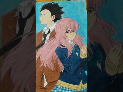 Shouko nishimiya and Shouya ishida drawing | A Silent voice | Koe no katachi | #shorts #anime