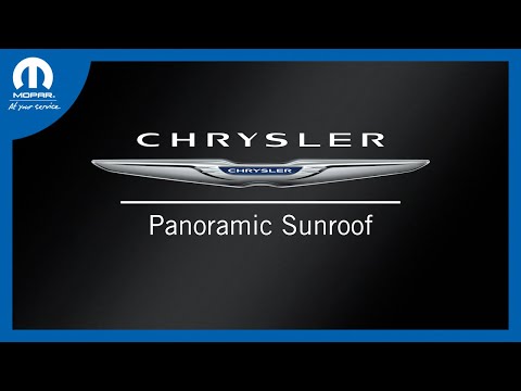 Panoramic Sunroof | How To | 2025 Chrysler Pacifica