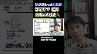 ｢定額減税1人4万円｣が給与から引き切れない場合、補足給付金が今年･来年と2回ある！ #定額減税 #給与計算 #所得税 #住民税 #減税 #給付金 #税金 #会社員