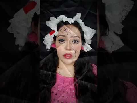 Tutorial maquillaje muñeca rota 💔👻 #tutorial #makeup #maquillaje #halloween #dollmakeup #muñecarota