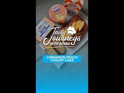 𝐓𝐚𝐬𝐭𝐲 𝐉𝐨𝐮𝐫𝐧𝐞𝐲𝐬 𝐰𝐢𝐭𝐡 𝐁𝐞𝐧𝐧𝐚 👨‍🍳 Episode 24: Cinnamon Peach Yogurt Cake